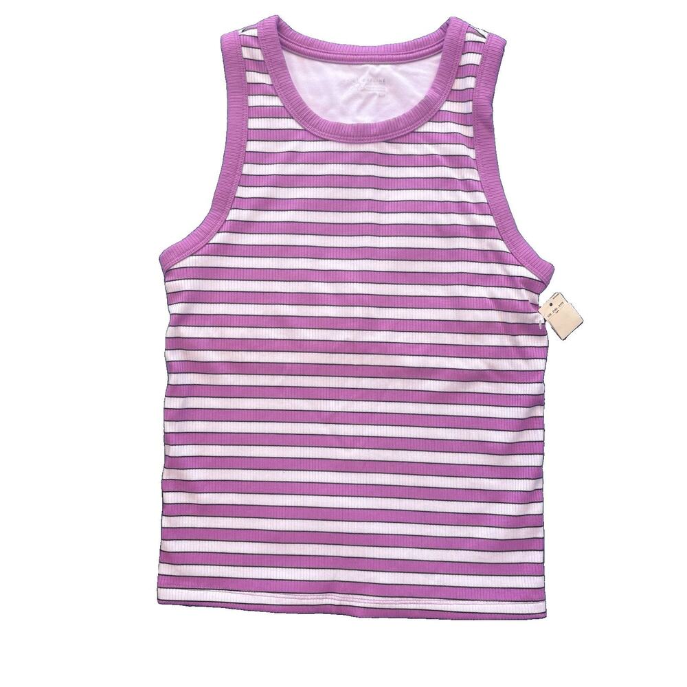 Offline By aerie NWT Purple Stripe Athletic Tank Top Women Women’s Siz